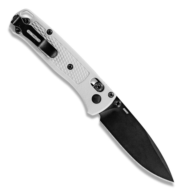 Benchmade Mini Bugout Black Coated Non-Serrated Drop Point